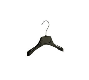 Mantelhanger - Kostuumhanger - Jassenhanger - Kinderen - MRA24 - 40 Stuks - Kunststof - Zwart - Gebogen Model - Schouderverbreding 2,2 cm - Rokinkepingen - 24 cm - Kinderhanger - Kledinghanger - Kleerhanger - MRA-Serie