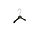 Mantelhanger - Kostuumhanger - Jassenhanger - Baby - MRA20 - 30 Stuks - Kunststof - Zwart - Gebogen Model - Schouderverbreding 2,2 cm - Rokinkepingen - 20 cm - Babybügel - Kledinghanger - Kleerhanger - MRA-Serie