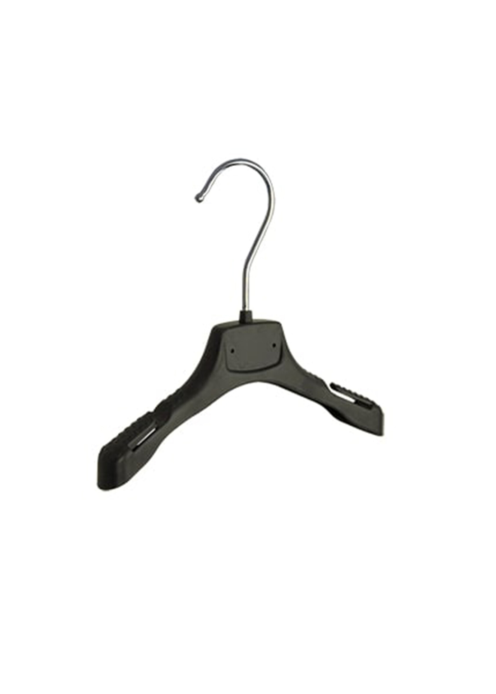 Mantelhanger - Kostuumhanger - Jassenhanger - Baby - MRA20 - 10 Stuks - Kunststof - Zwart - Gebogen Model - Schouderverbreding 2,2 cm - Rokinkepingen - 20 cm - Babybügel - Kledinghanger - Kleerhanger - MRA-Serie