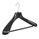 Mantelhanger - Kostuumhanger - Jassenhanger - Volwassenen - GP45 - 40 Stuks - Kunststof - Zwart - Gebogen Model - Schouderverbreding 7 cm - Broeklat - 45 cm - Kledinghanger - Kleerhanger - GP-Serie Mantelhanger - Kostuumhanger - Jassenhanger - Volwassenen - GP45 - 40 Stuks - Kunststof - Zwart - Gebogen Model - Schouderverbreding 7 cm - Broeklat - 45 cm - Kledinghanger - Kleerhanger - GP-Serie