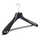 Mantelhanger - Kostuumhanger - Jassenhanger - Volwassenen - GP45 - 30 Stuks - Kunststof - Zwart - Gebogen Model - Schouderverbreding 7 cm - Broeklat met Schuim - 45 cm - Kledinghanger - Kleerhanger - GP-Serie Mantelhanger - Kostuumhanger - Jassenhanger - Volwassenen - GP45 - 30 Stuks - Kunststof - Zwart - Gebogen Model - Schouderverbreding 7 cm - Broeklat met Schuim - 45 cm - Kledinghanger - Kleerhanger - GP-Serie