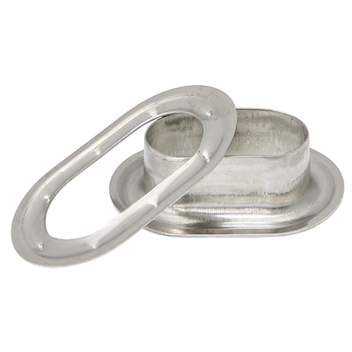 OVAL SEGELRINGE, KUPFER VERNICKELT (PRO 100 STÜCK)