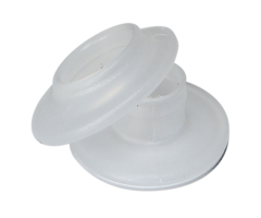 PLASTIC SAIL RING, WHITE (PER 100 PIECES)