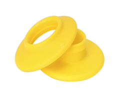 PLASTIC GROMMET, YELLOW (PER 100 PIECES)