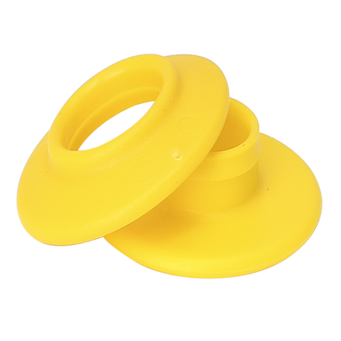 KUNSTSTOF ZEILRING, GEEL (PER 100 STUKS)