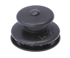 LOXX KOP, ZWART VERCHROOMD (PER 100 STUKS)