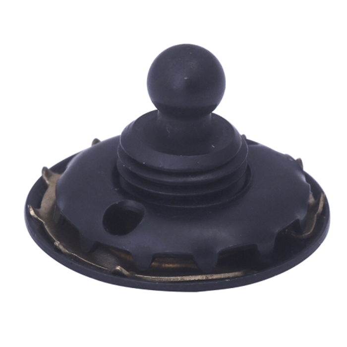 LOXX CLOTH HEAD, BLACK CHROME-PLATED (PER 100 PIECES)