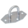 BRACKET WITH 8-SIDED PLATE, ZINC PLATED 25MM (PER 100 PIECES)