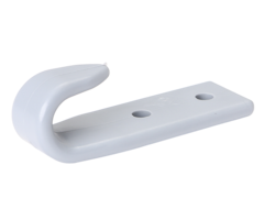 BODY HOOKS, PLASTIC WHITE (PER 100 PIECES)