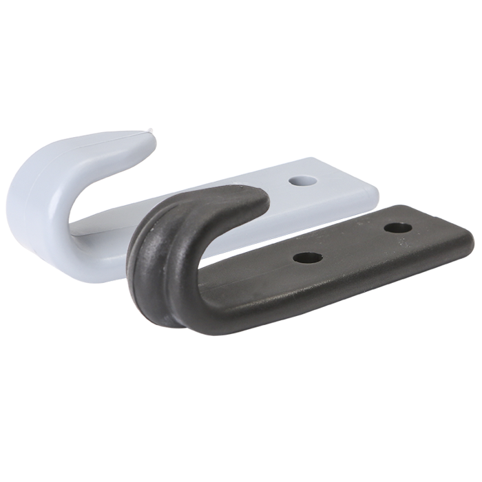 BODYWORK HOOKS, SILVER PLASTIC (PER 100 PIECES)