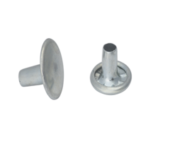 HOHLKLAMMERN, KUPFER VERNICKELT L= 10 MM / Ø= 10 MM (100 STÜCK)