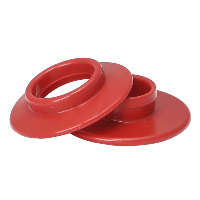 PLASTIC GROMMET, RED (PER 100 PIECES)