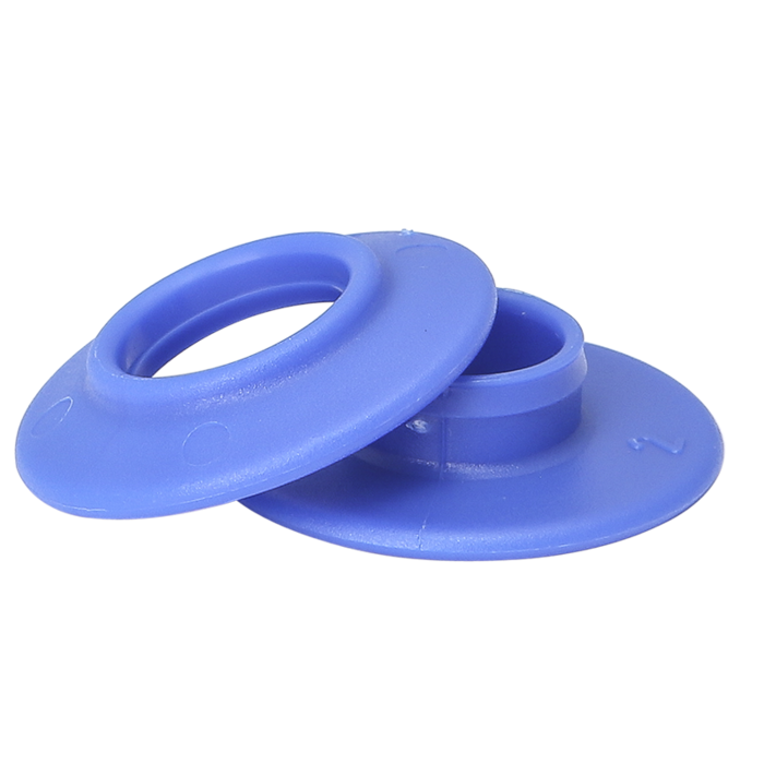 KUNSTSTOF ZEILRING, BLAUW (PER 100 STUKS)