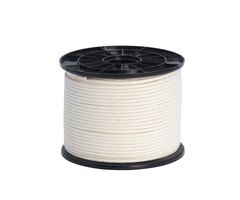 BAUMWOLLSCHNUR, GEFLOCHTEN 4 MM (200 METER)
