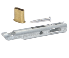 TIR END CAP, GALVANIZED 6 MM