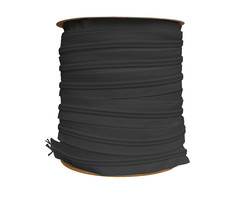 KROKO SPIRAALBAND, ZWART 8 MM (PER 100 METER)