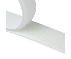 VELCRO, ADHESIVE - WHITE