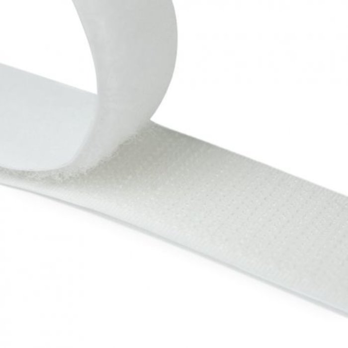 VELCRO, ADHESIVE - WHITE