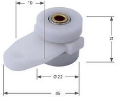 ENKELE RUNNER- KUNSTSTOF, SCHIENE NR. 100