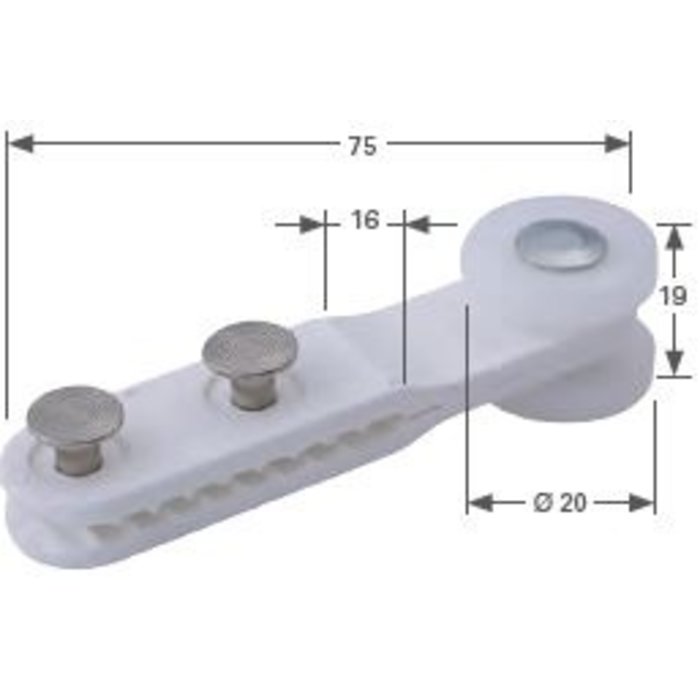 ENKELE RUNNER- STAAL, SCHIENE NR. 45