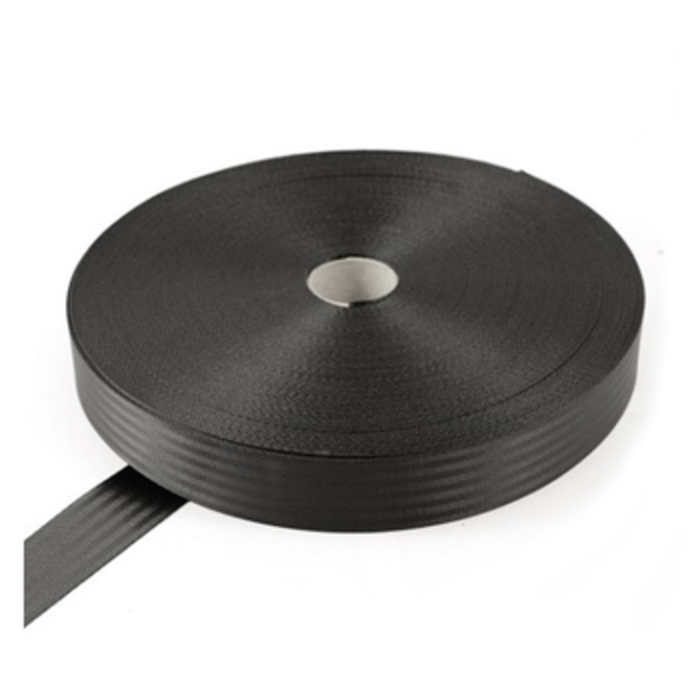 VDH GURTBAND 48MM, SCHWARZ (100 METER)