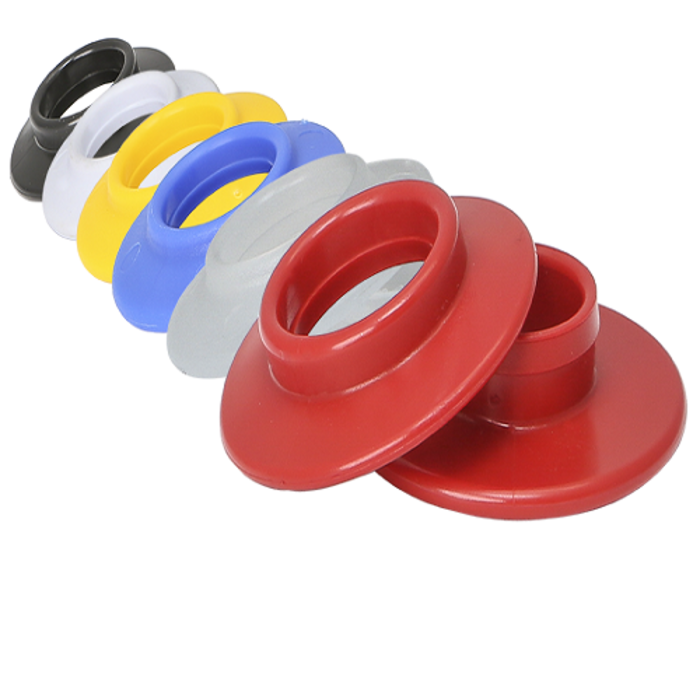 KUNSTSTOF ZEILRING, ZWART (PER 100 STUKS)