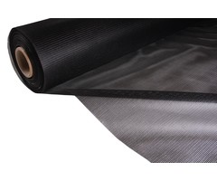 PVC GAASDOEK 280 GR, BREEDTE 320 CM/ZWART - 9005