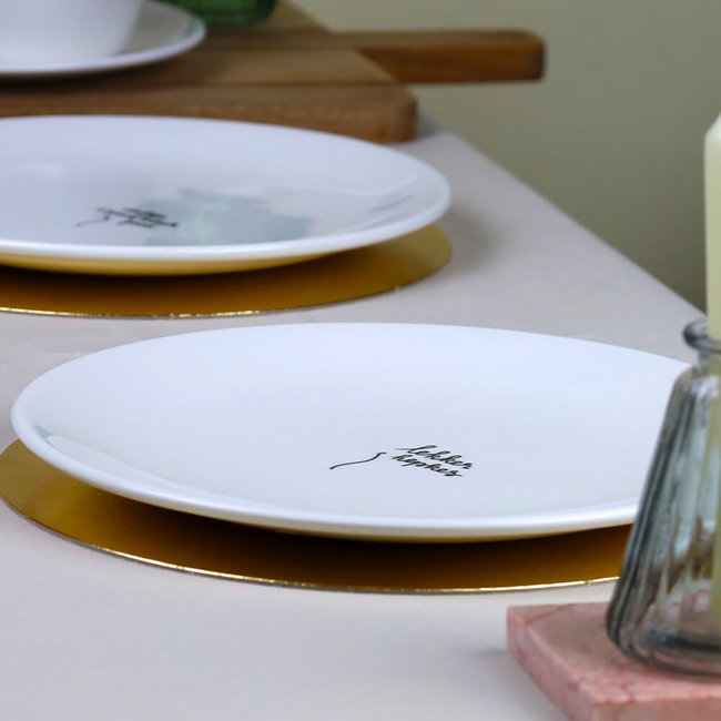 Sarah Leonora Bord 'Lekker hepkes' - Ø 27 cm