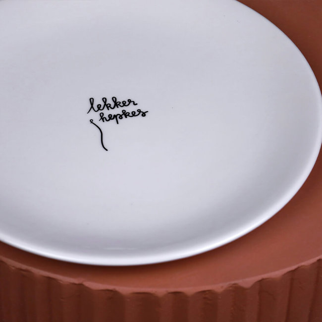 Sarah Leonora Bord 'Lekker hepkes' - Ø 27 cm