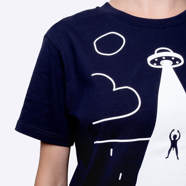 Dicks Don't Lie T-shirt Abduction donkerblauw