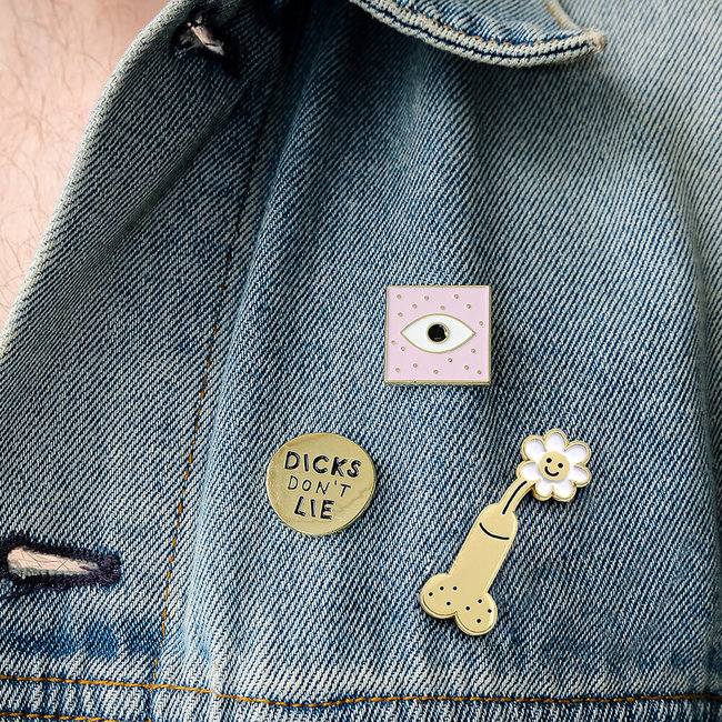 Dicks Don't Lie Pin Whoopsy Daisy