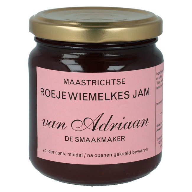 Adriaan de Smaakmaker Maastrichtse Roeje Wiemelkes jam - 225 g