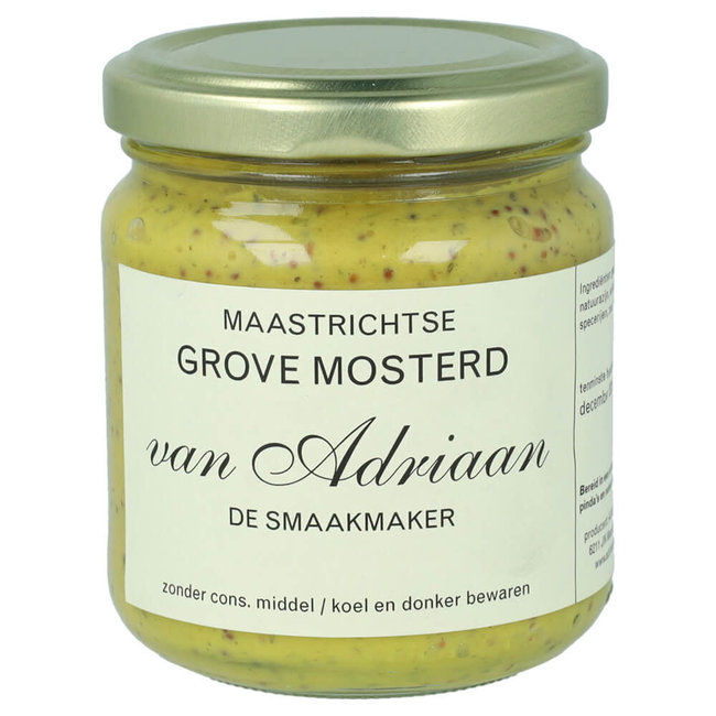 Adriaan de Smaakmaker Maastrichtse Grove  mosterd - 200 g