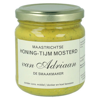 Adriaan de Smaakmaker Maastrichtse  Honing-tijm mosterd - 200 g