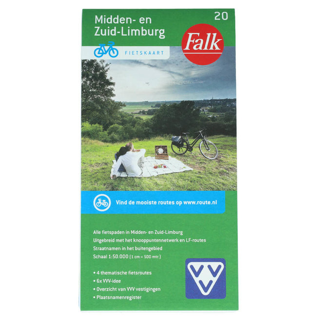 Falk Fietskaart Midden- en Zuid-Limburg