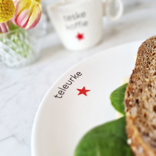 Maastricht Store Ontbijtbord dialect 'Teleurke' - Ø 20 cm