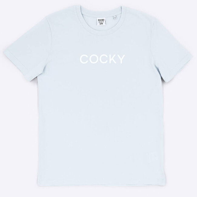 Dicks Don't Lie T-shirt Cocky lichtblauw