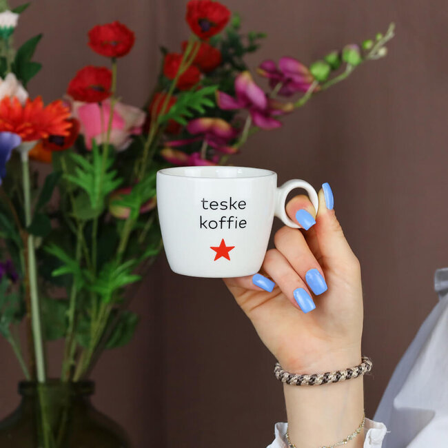 Maastricht Store Koffiekopje dialect 'Teske Koffie' - 23 cl