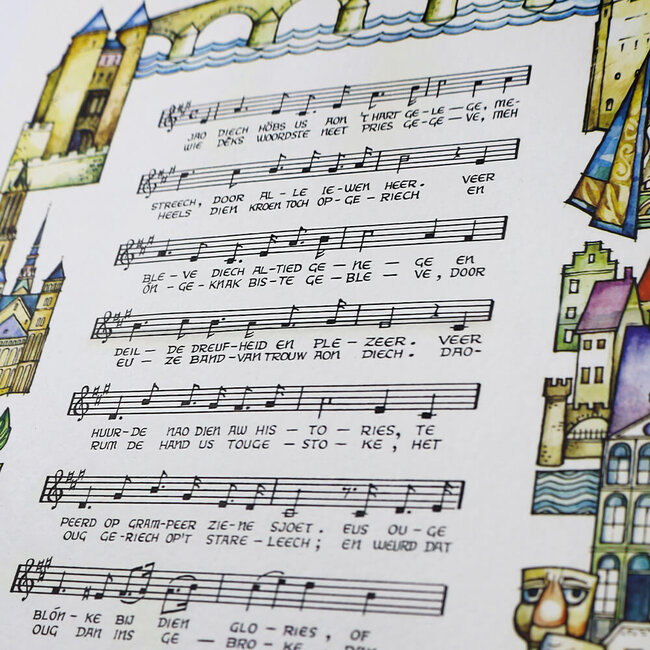 Maastricht Store Poster Mestreechs volksleed