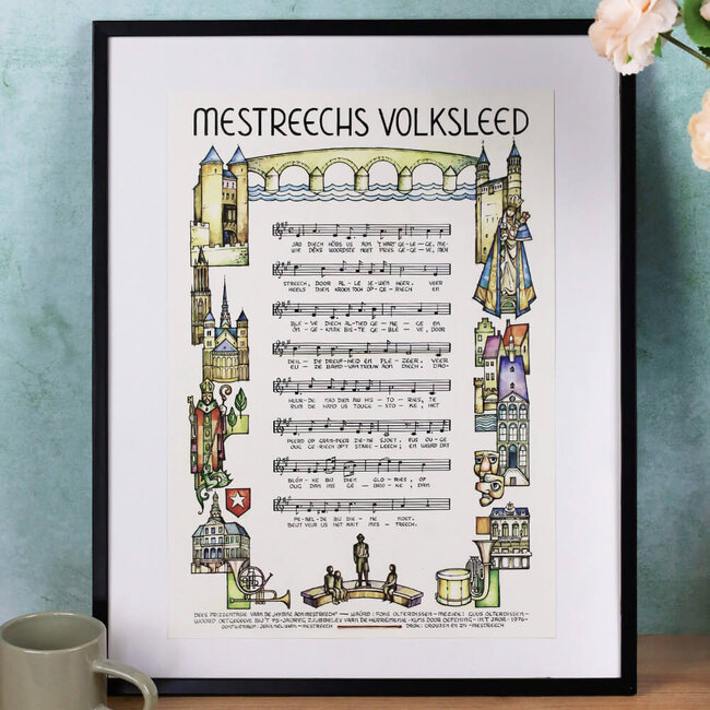 Maastricht Store Poster Mestreechs volksleed