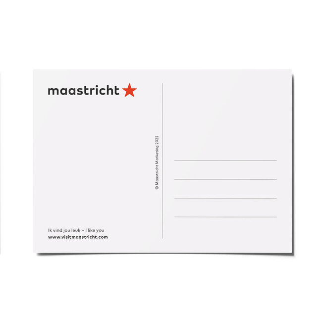 Maastricht Store Wenskaart 'Iech vin diech sjiek'