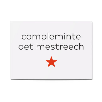 Maastricht Store Wenskaart 'Compleminte oet Mestreech'