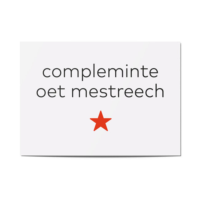 Maastricht Store Wenskaart 'Compleminte oet Mestreech'
