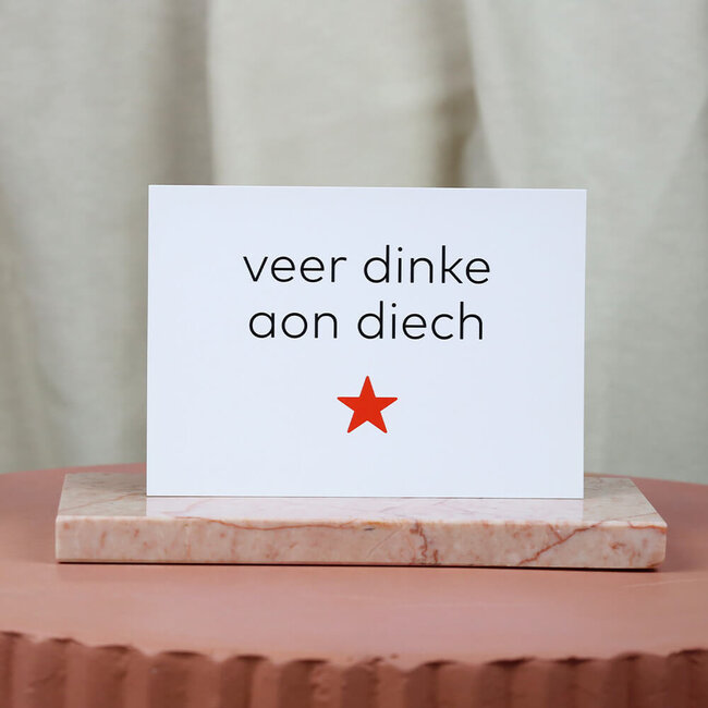 Maastricht Store Wenskaart 'Veer dinke aon diech'