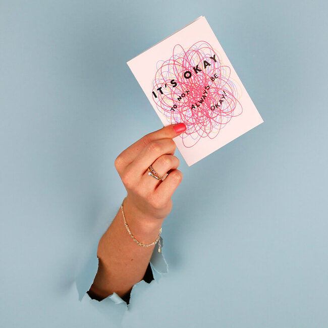 Afroditi's Art Wenskaart It's okay