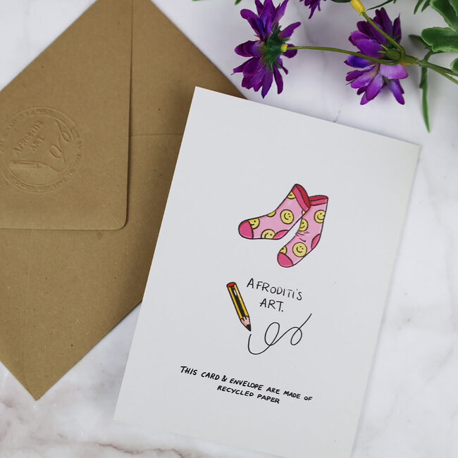 Afroditi's Art Wenskaart You are my person