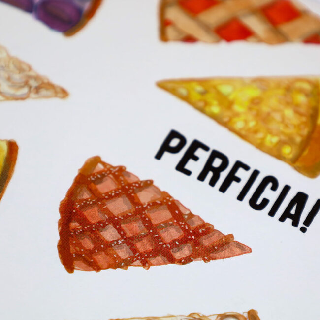 Limburgs Kwartet Wenskaart vlaai 'Perficia!'