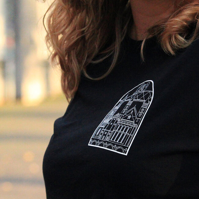 Pierre Maastricht T-shirt 'Us Sjoen Mestreech' zwart