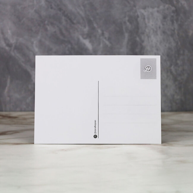 Daniel Heynen Ansichtkaart Dinghuis art illustratie