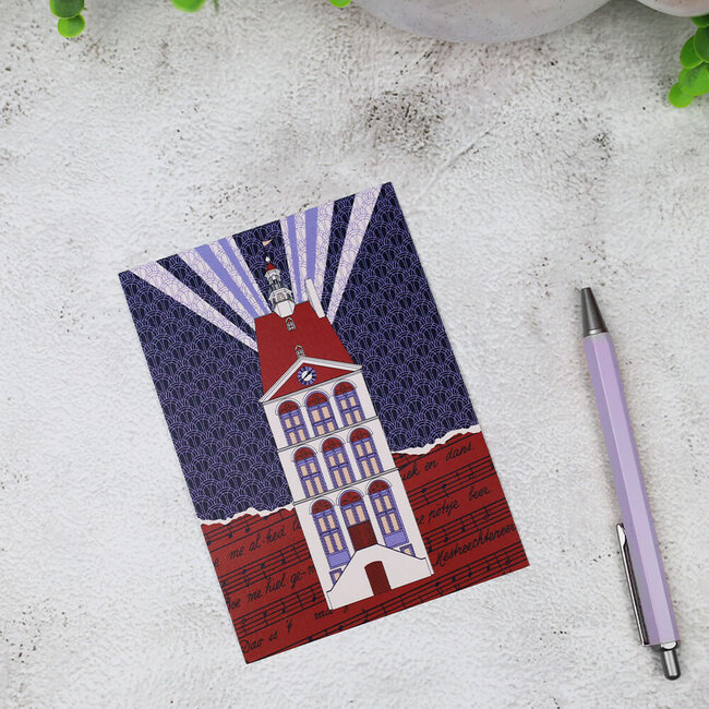 Daniel Heynen Ansichtkaart Dinghuis art illustratie